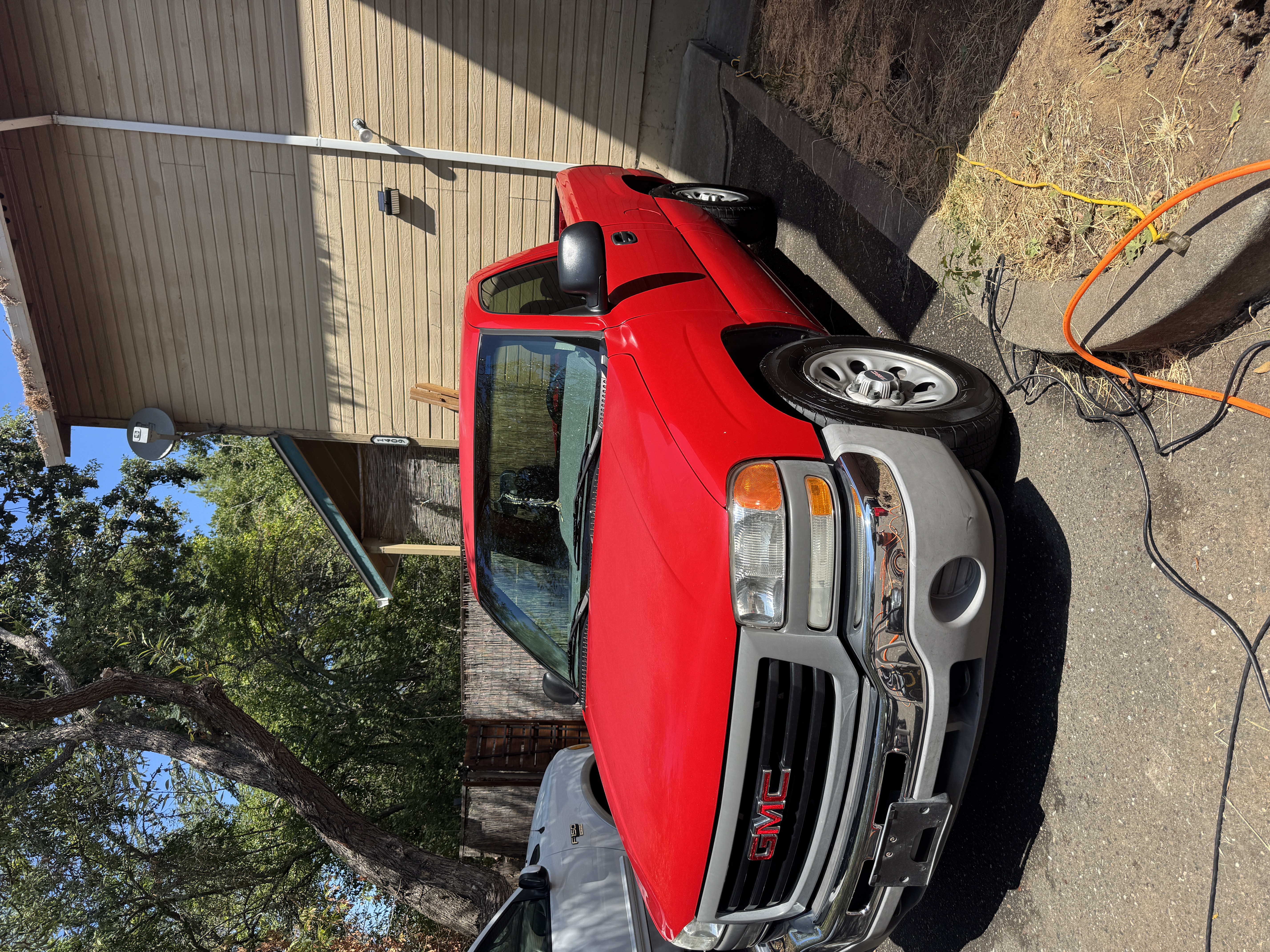 Red truck after professional mobile detailing in Sonoma County