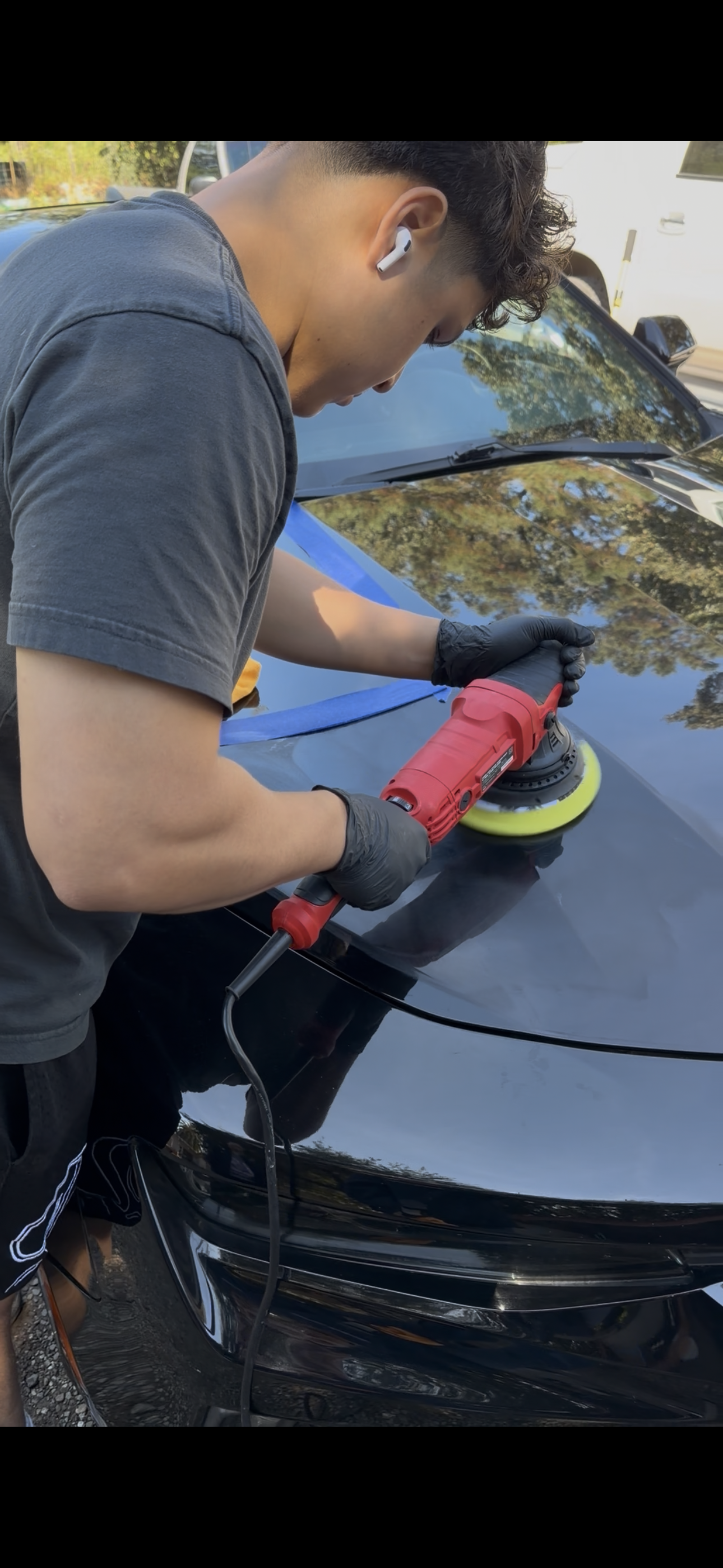 Paint correction service being performed in Rohnert Park